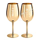 Champán Moet & Chandon Champán 1 x copa de oro rosa